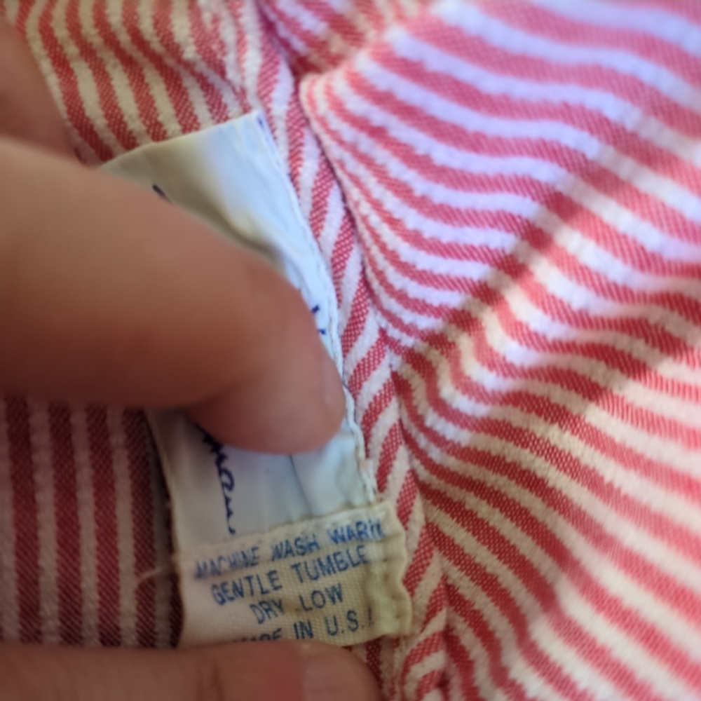 Florence Eiseman Vintage Striped Seersucker Dress Tulip Girls‎ Size 8 - Picture 6 of 6